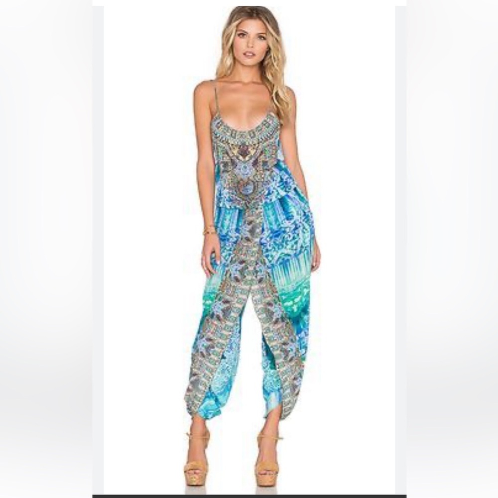 Camilla Blue and Green Jumpsuit
